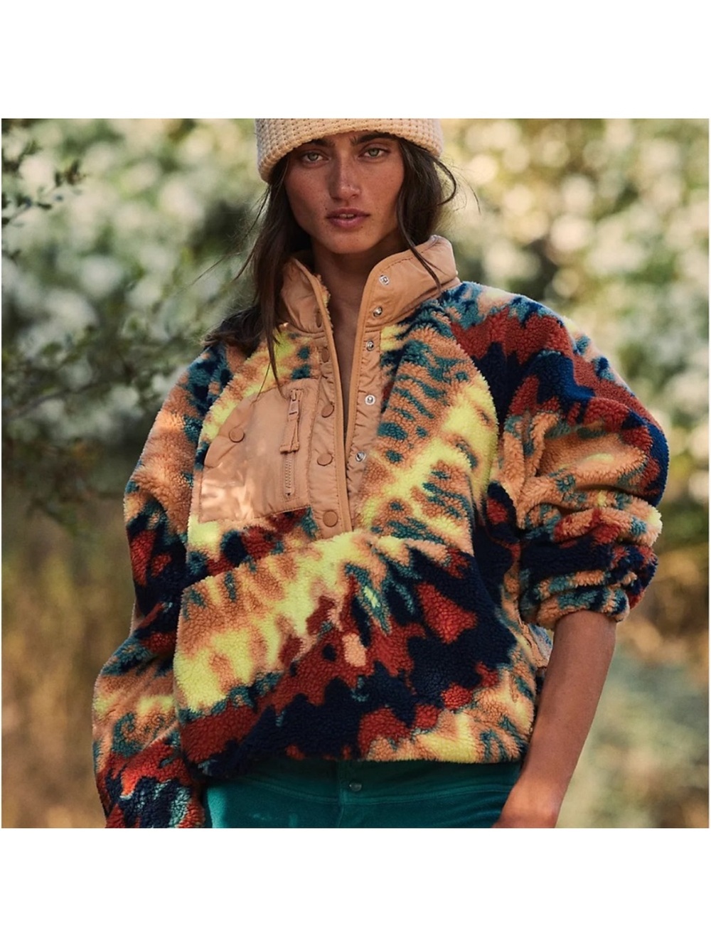 Free People Hit the Slopes Printed Pullover